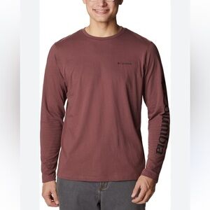 NWT COLUMBIA Thistletown HillsMen’s  Long Sleeve Logo tee Size XXL/2TG